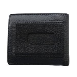 DIESEL 二つ折り財布 レザー 黒 ブラック /SS OS