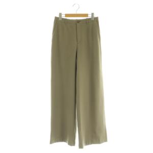 20AW ウールサキソニー ストレートパンツ ワイド 36 ライトグリーン /MY OS