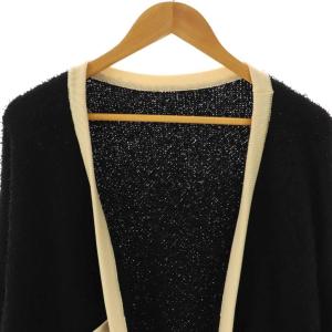 ADORE 23AW ツィーディーニット カーディガン 38 ブラック