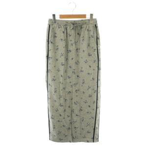 25AW UVカットスウェットタイトスカート ロング 花柄 1 グレー /DF OS