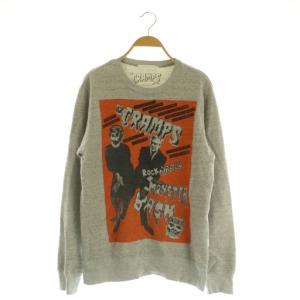 the cramps スウェット トレーナー 長袖 プリント S グレー /MY OS