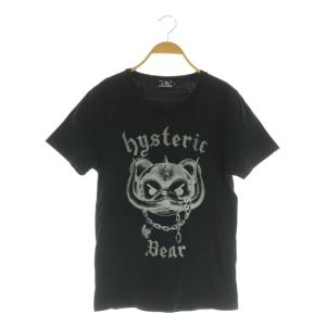 hysteric bear プリントTシャツ 半袖 S ブラック 0261CT29 A /MY OS