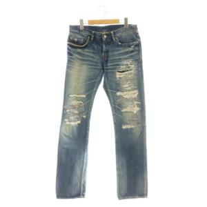 RSP加工 ストレート デニムパンツ ジーンズ 30 ブルー 0211AP08 /DF OS