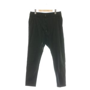 SARROUEL LINEN JERSEY ジャージーパンツ テーパードパンツ 4 ブラック /DF OS