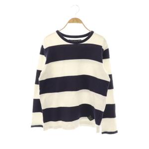 ボーダー柄長袖カットソー S ネイビー ホワイト 152KNNH-CSM01 /DO OS AD