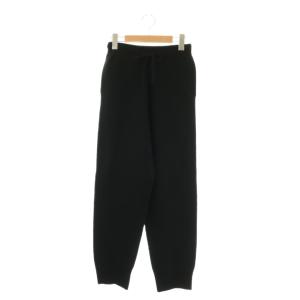 24AW KNIT LOUNGE PT ニットパンツ テーパード ジョガー 01 ブラック /ES OS