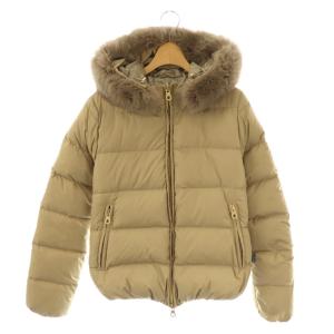 ADALAIADUE ダウン ジャケット フォックスファー 42 ベージュ