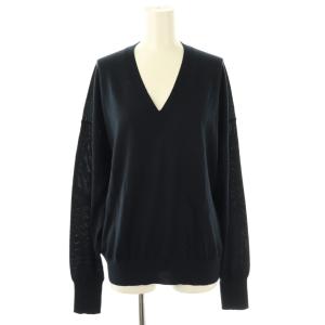 25SS WISH High Gauge V Neck Pullover Vネックプルオーバー F ネイビー