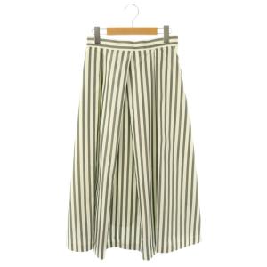 23SS タックフレアスカート M グレー ホワイト /DO OS