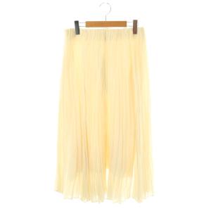 ウール混プリーツスカート ロング アイボリー /DO OS