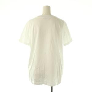 Max Mara コットンロゴ刺繍Tシャツ カットソー 半袖 L ホワイト /DF OS
