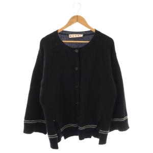 24AW バックロゴカーディガン 38 ネイビー