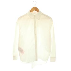 24AW コットン バックフレアシャツ 長袖 38 ホワイト /HK OS