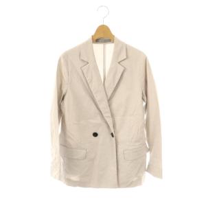 25SS LUSH LINEN ADISON テーラードジャケット リネン混 038 ラベンダーグレー