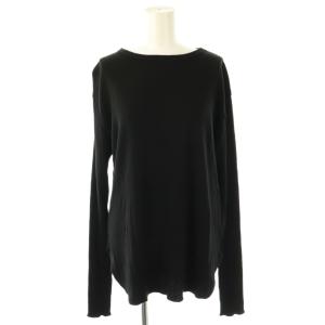 Rib Long Sleeve 長袖カットソー ブラック /DO OS