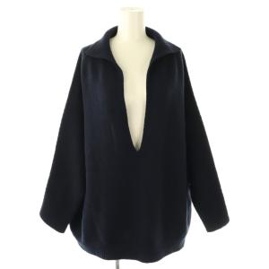 ファインウールスキッパープルオーバー ニット セーター ネイビー /ES OS SH