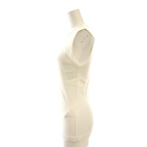 Deuxieme Classe dignity sleeveless プルオーバー カットソー ノースリーブ ホワイト /DF OS