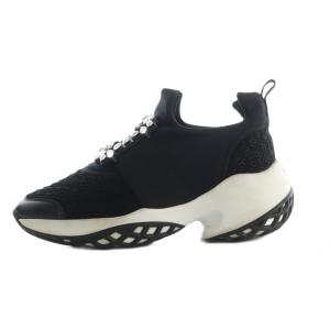 ヴィヴ ラン スニーカー ビジュー装飾 37.5 ブラック