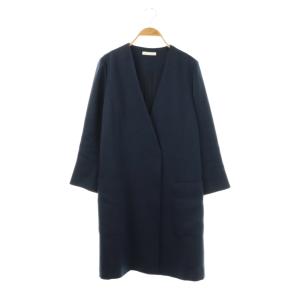 バックスリットノーカラーコート 40 ネイビー /ES OS
