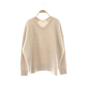 23AW FOXEY Vネックプルオーバー ニット セーター F ピンク /DF OS