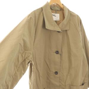 MHL. PROOFED COTTON POPLIN ステンカラーコート スプリングコート アウター コットン 2