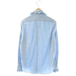MADISONBLUE HPS別注 シャンブレーフリルシャツ 01 ライトブルー
