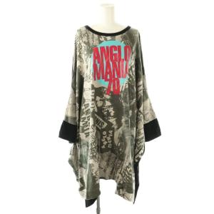 ANGLOMANIA カットソー ワンピース 38 ブラック