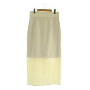 23AW ジャージーライクカラータイトスカート 40 オフホワイト /MY OS