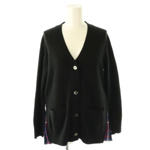 プリーツドッキングカーディガン 18-04168 2 ブラック