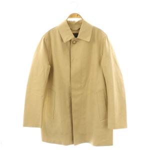 コットン ステンカラーコート ゴム引きコート アウター 40 ベージュ /NR OS