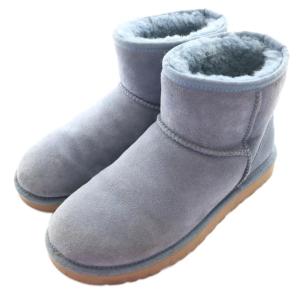 UGG australia クラシック ミニ CLASSIC MINI ムートンブーツ ショート US7 24cm 水色 ライトブルー