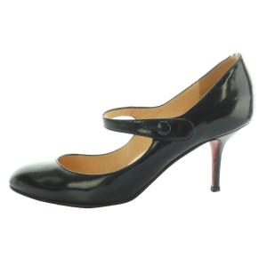 Christian Louboutin メリージェーンパンプス 38 黒 ブラック /SS OS