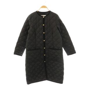23AW ARKLEY LONG キルティング コート 36 ブラック
