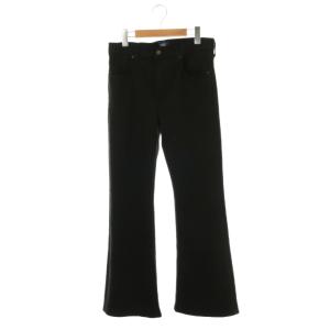 24AW ISOLA FLARE BLACK フレアデニムパンツ 28 ブラック /ES OS