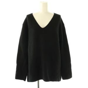 24AW Lia V/N sweater セーター カシミヤ混 ブラック /DO OS