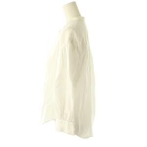 IENA 24AW シアーコットンギャバフリルシャツ 長袖 ホワイト /DO OS