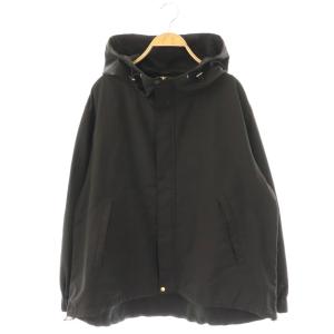 Pタフタフーデットブルゾン ジャケット ジップアップ 38 ブラック /HK OS
