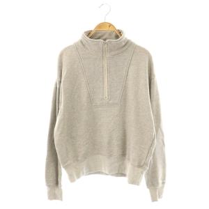 24AW LIENハーフジップスウェットトップス トレーナー プルオーバー グレー /CX OS
