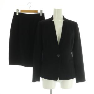 スーツ セットアップ スタンドカラージャケット タイトスカート 36 ブラック 黒 /MY OS