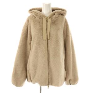 SOFT OVERSIZE BOMBER フェイクファージャケット 40 ベージュ