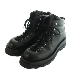 ワークブーツ レザー 40 ブラック