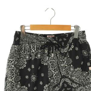 1PIU1UGUALE3 BANDANA PATCH SWIM WEAR SHORTS スイム ショーツ 総柄 M ブラック /HK