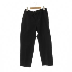 25SS FLAT TAPERED EASY TROUSERS 1 ブラック