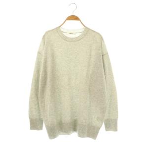 カシミヤ ニット セーター グレー /ES OS