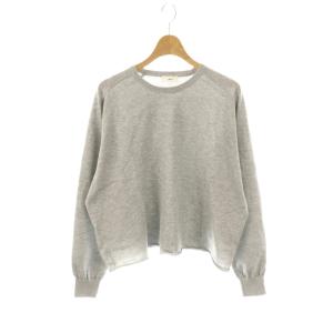 25SS LEVITA コットンプルオーバー ニット カットソー 長袖 F グレー /HK OS