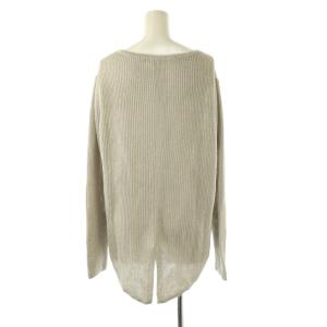 iCB 24SS ペーパーブレンドシャインニット プルオーバー カットソー 長袖 L グレー /NR OS