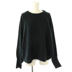 24AW バルキーヤーン ドルマンロングリブニット セーター ネイビー /ES OS