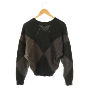 JOURNAL STANDARD L'ESSAGE 24AW BIG ARGAYLE ニット セーター ブラック マルチカラー /ES OS