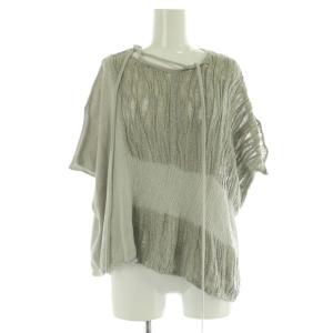 YOHJI YAMAMOTO ローゲージアシンメトリーニットプルオーバー 変形 2 グレー /MY OS