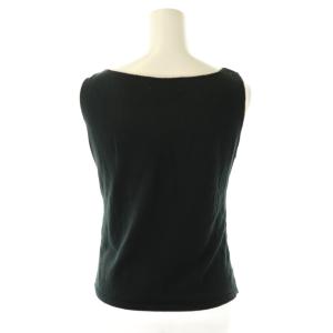 Jocomomola de Sybilla 花柄刺繍 ノースリーブ ニット タンクトップ 40 ブラック マルチカラー /ES OS